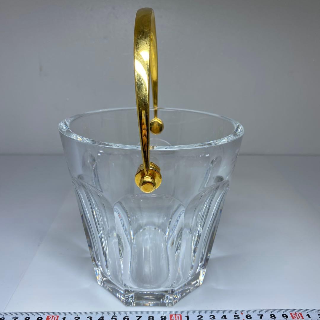 バカラ　アルクール金ハンドル付アイスベール高さ15㎝トコチ東な7-0323☆2F