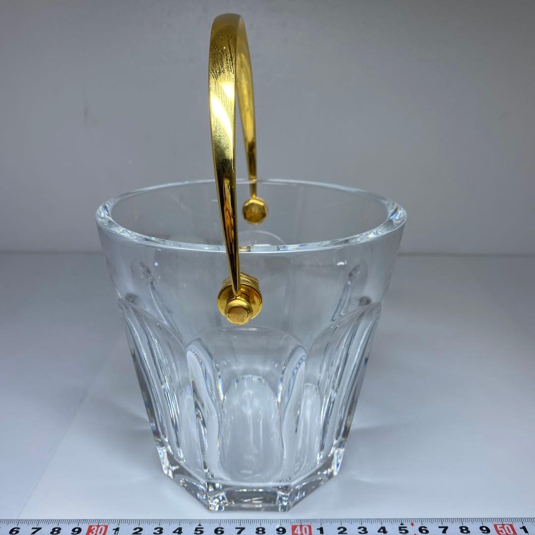 バカラ　アルクール金ハンドル付アイスベール高さ15㎝トコチ東な7-0323☆2F