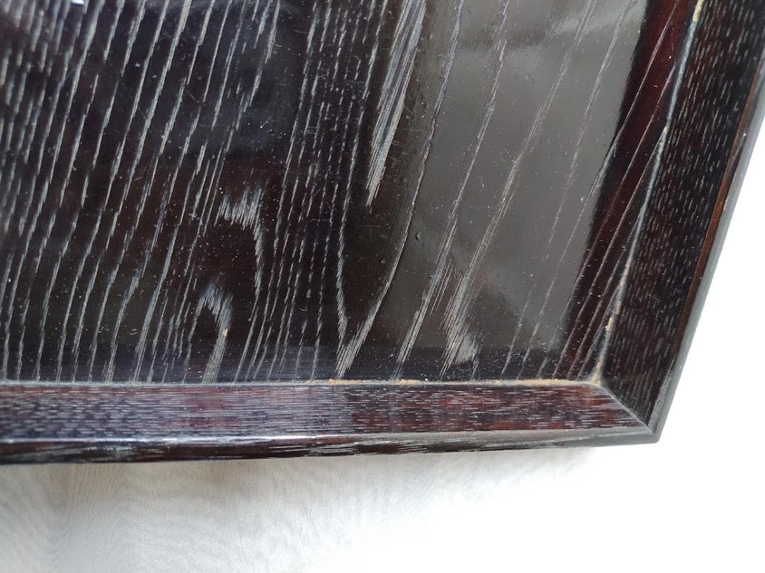 【当時物】大正　木製　角盆　会席膳　お膳　拾客揃　収納木箱付　骨董