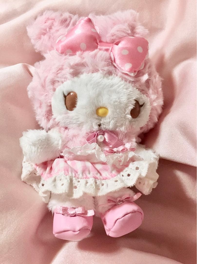 レア希少■未使用■送料無料■スイートラブリーマイメロディーぬいぐるみキーホルダー