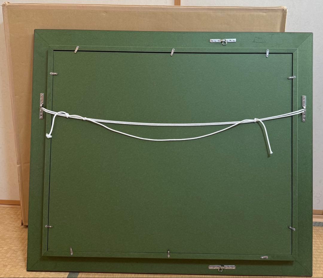 F15サイズ　超豪華黒と金の装飾的油彩額縁　ほぼ未使用　送料込み12/8 倉庫①