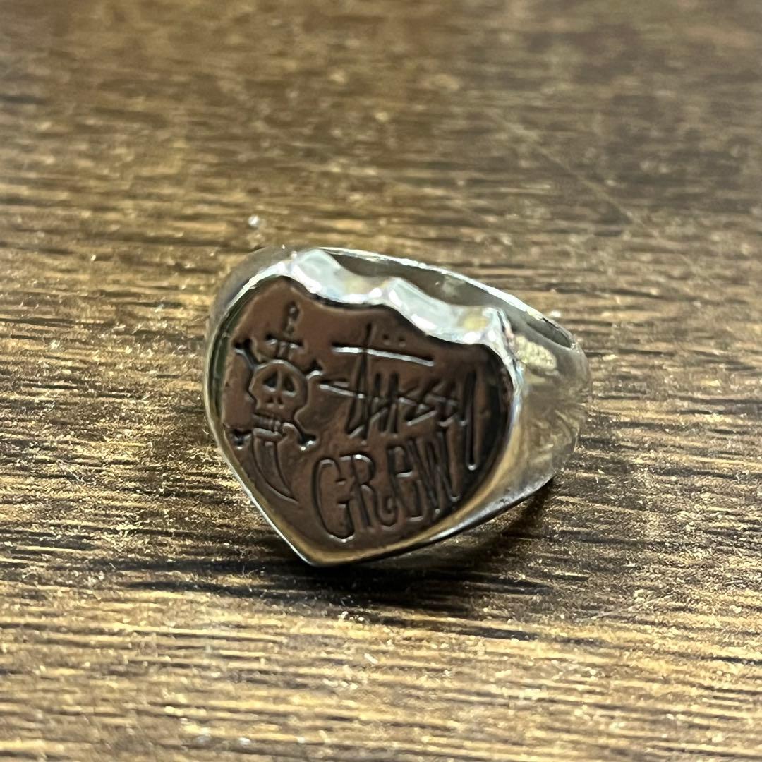 リ*ダ様 90年代 Old Stussy CREW Skull Sword Ri