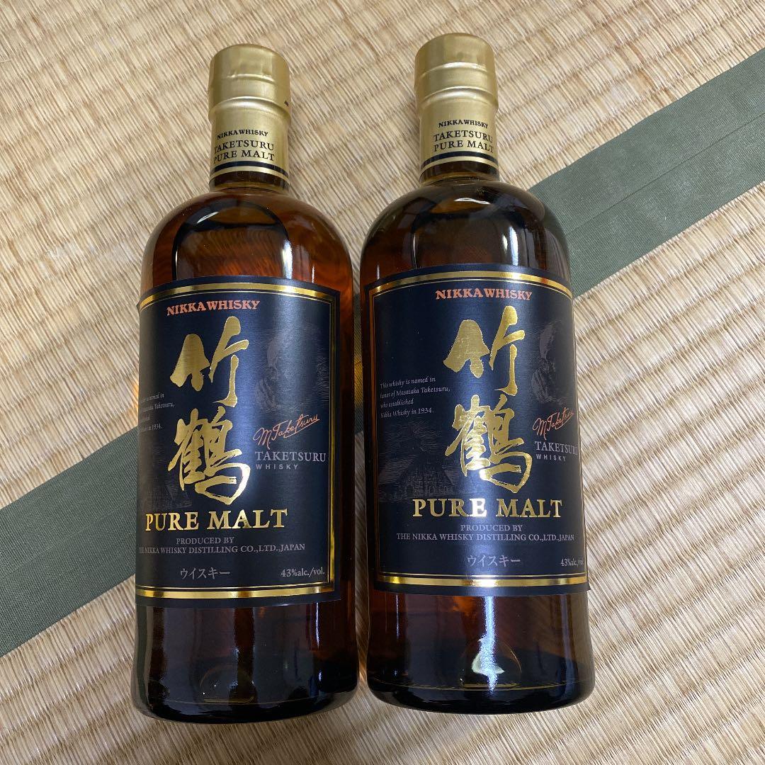竹鶴ピュアモルト 700ml【２本セット】ジャパニーズウイスキー　　旧ラベル