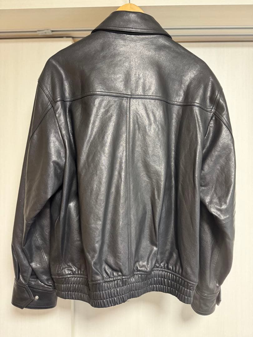 美品 DUNST ブラック シャツカラー レザージャケット