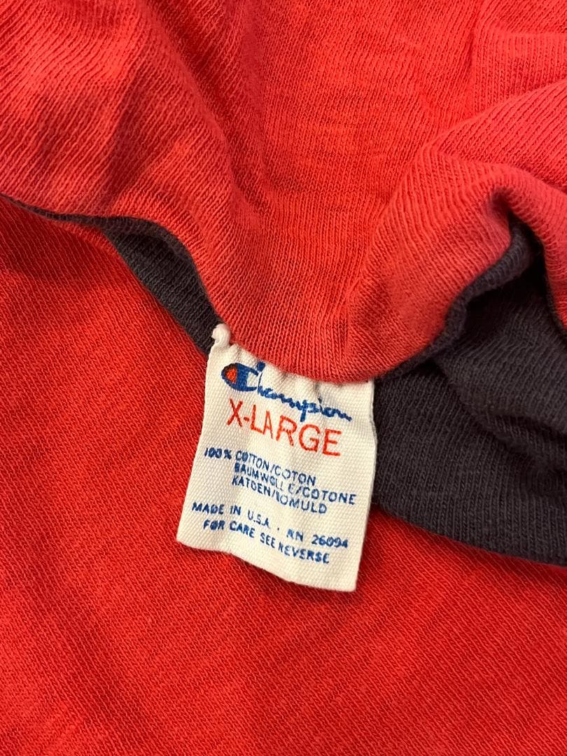 両面プリント Champion ８0’ｓ リバーシブルTシャツ XＬサイズ