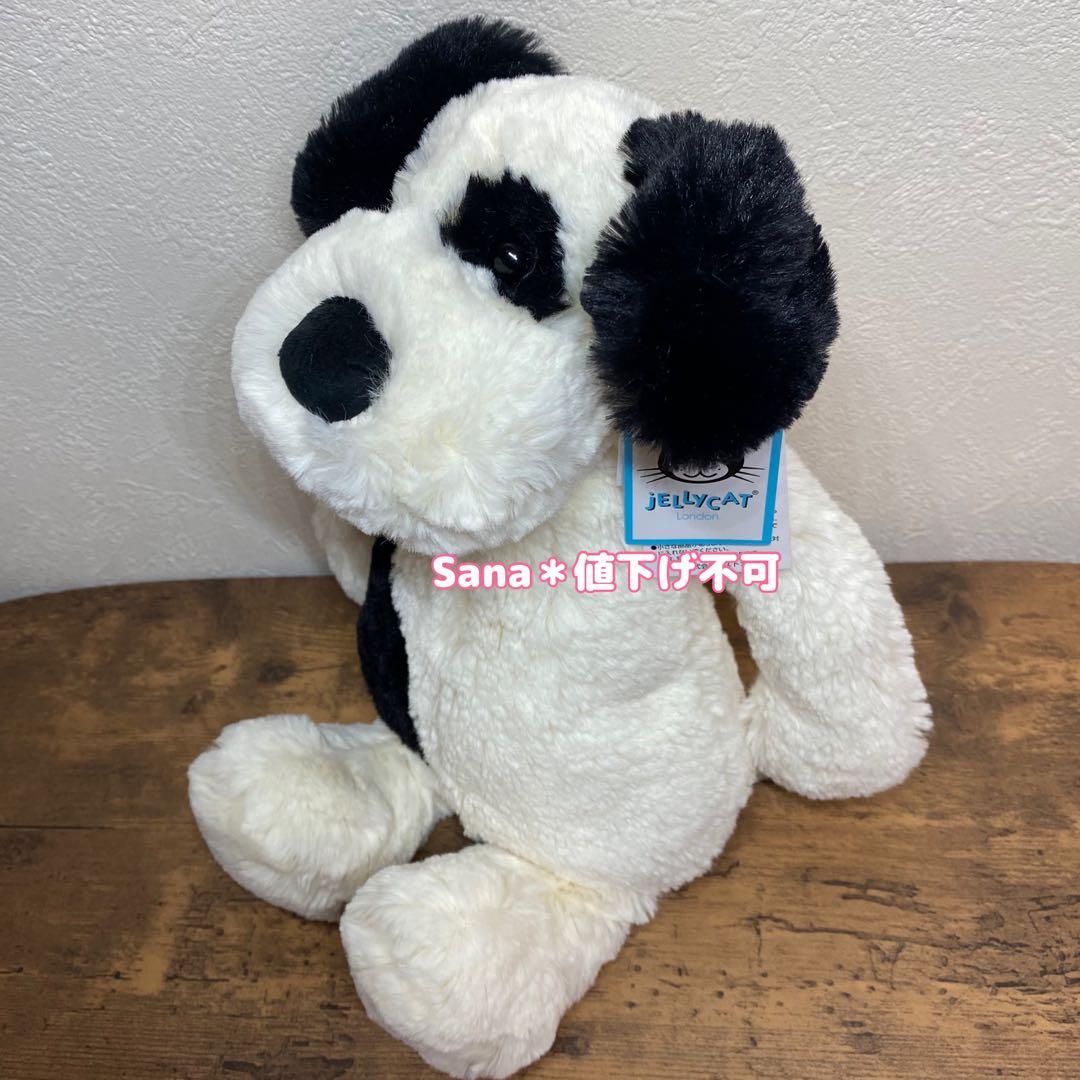 新品　ジェリーキャット　パピー　犬　dog バシュフル　白 黒　ぶち　M