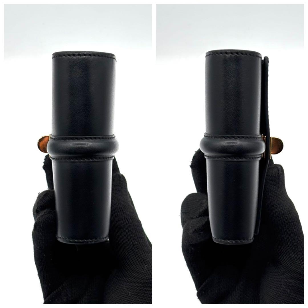 現行品 極美品 セリーヌ スモール トリフォールドウォレット16 セーズ 黒 箱