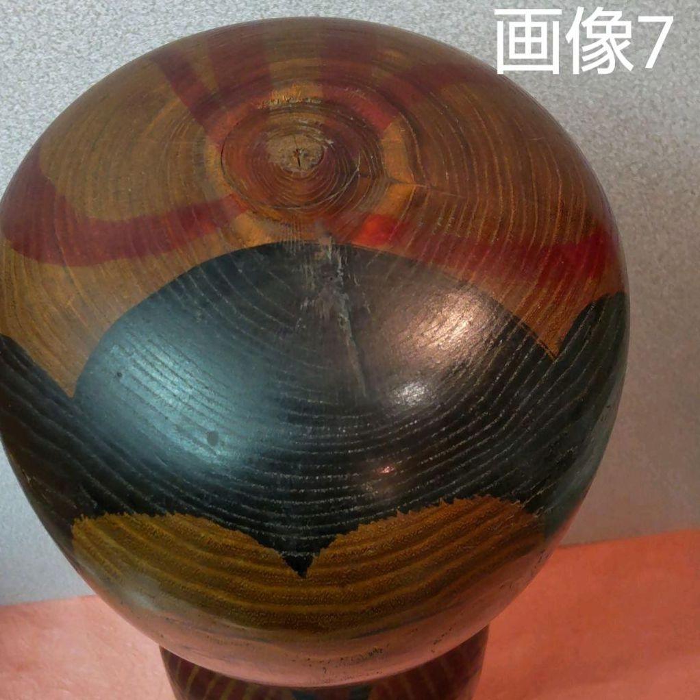 76*Z135伝統こけし 秋田木地山 小椋久太郎 彫刻 置物 絵画 人形