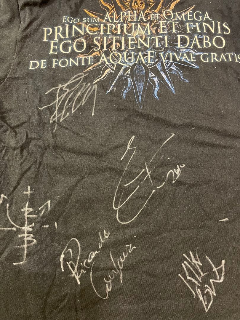 ANGRA AQUA バンドTシャツ サイン入り　LOUDPARK