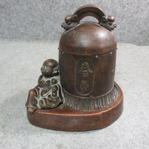 備前焼 置物 [B24220] 珍品 隠し絵 銘有り アンティーク インテリア