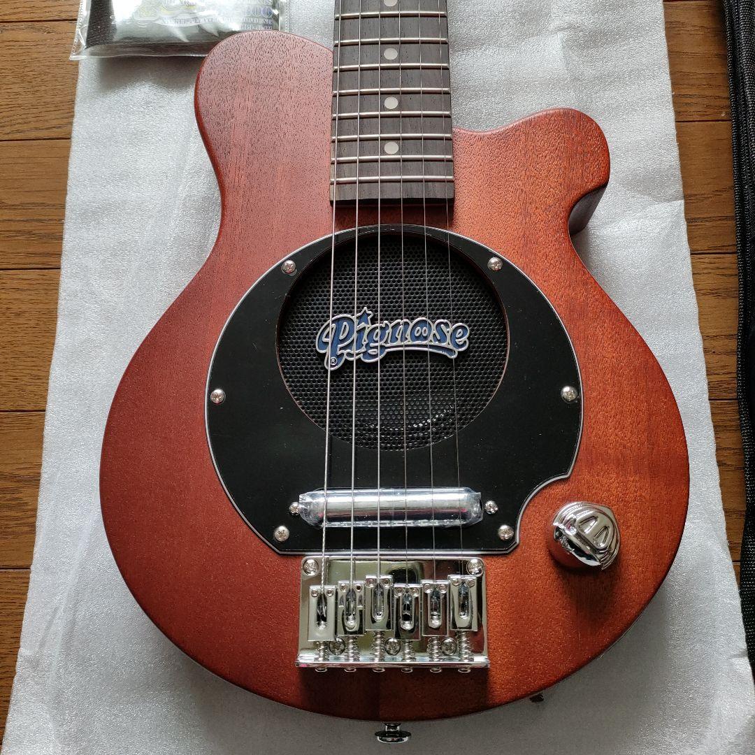 PIGNOSE PGG-200MH STBR ケース付き ピグノーズ ミニギター