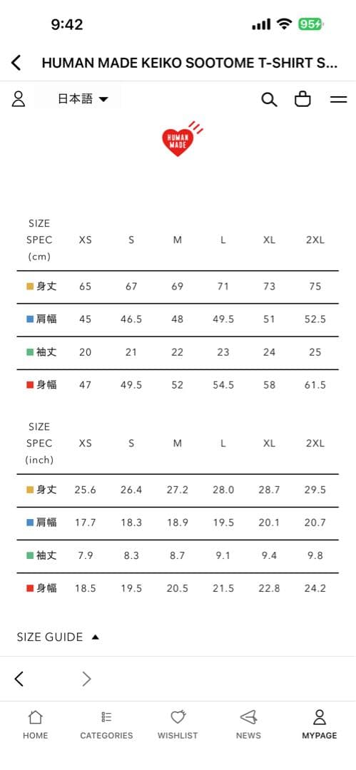 新品未使用 KEIKO SOOTOME T-SHIRT SIDE A