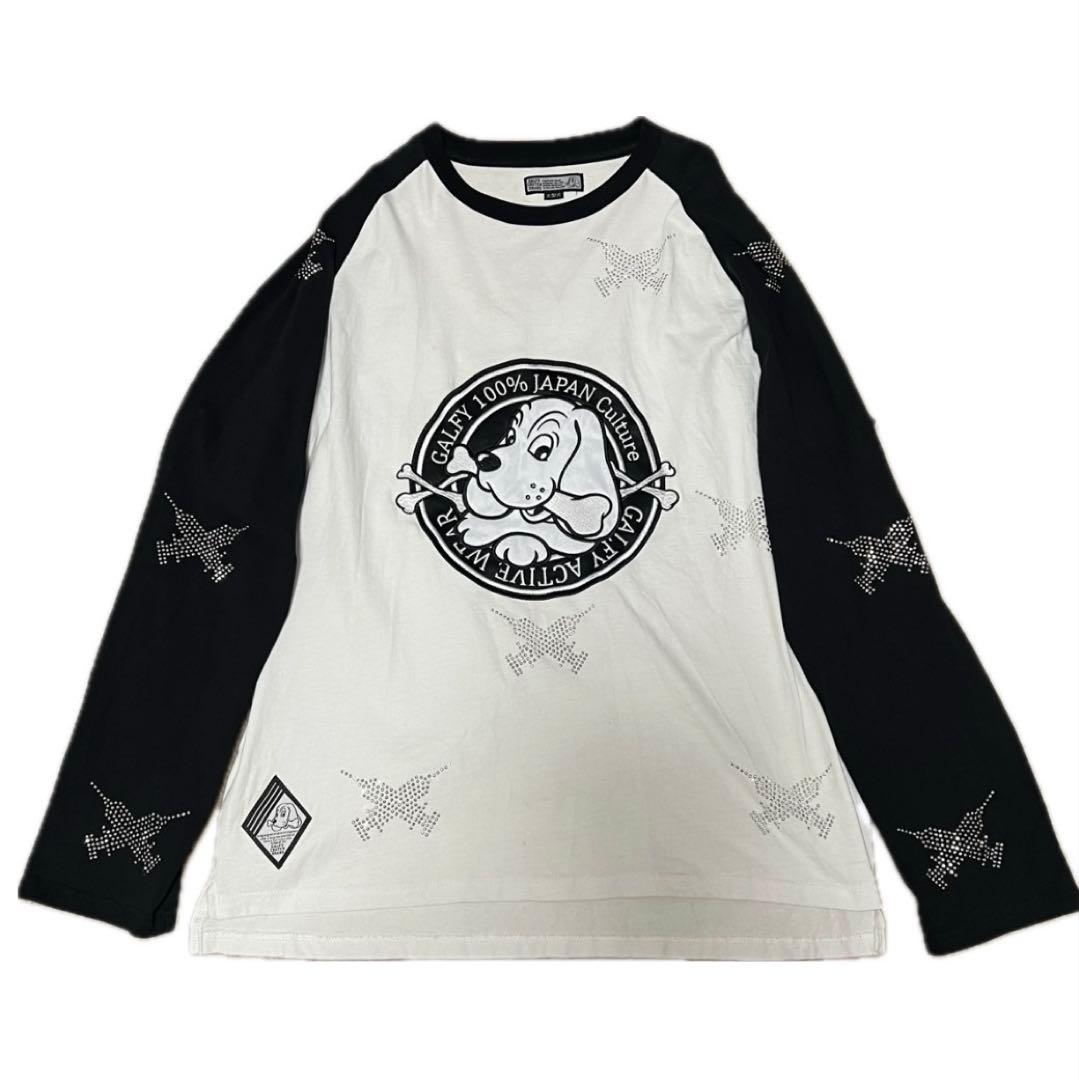 GALFY ピカピカ注射器ラグランロングスリーブTシャツ y2k 平成ギャル