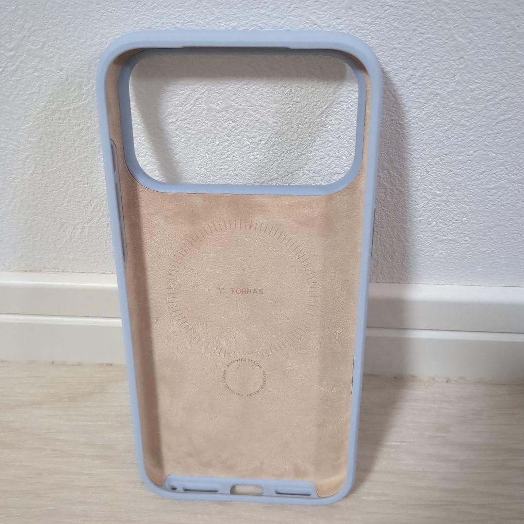 【未使用品】TORRASスタンドケース　iPhone17ProMaxライトブルー