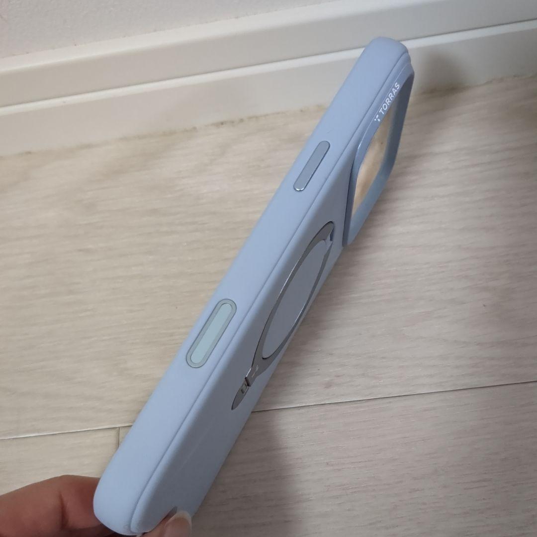 【未使用品】TORRASスタンドケース　iPhone17ProMaxライトブルー
