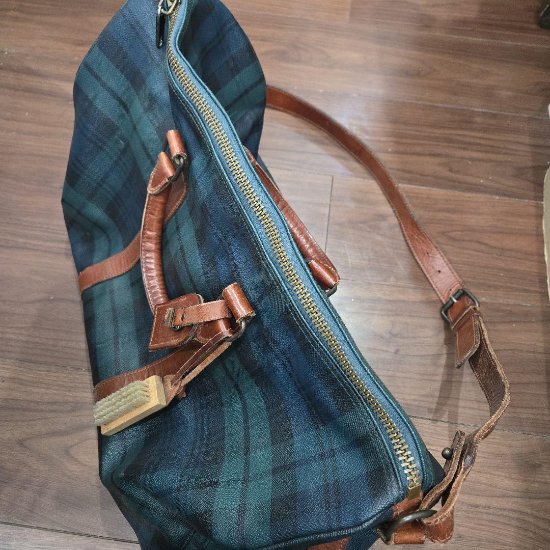 Polo Ralph Lauren グリーンチェック ボストンバッグ