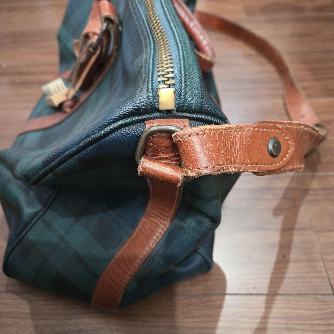 Polo Ralph Lauren グリーンチェック ボストンバッグ