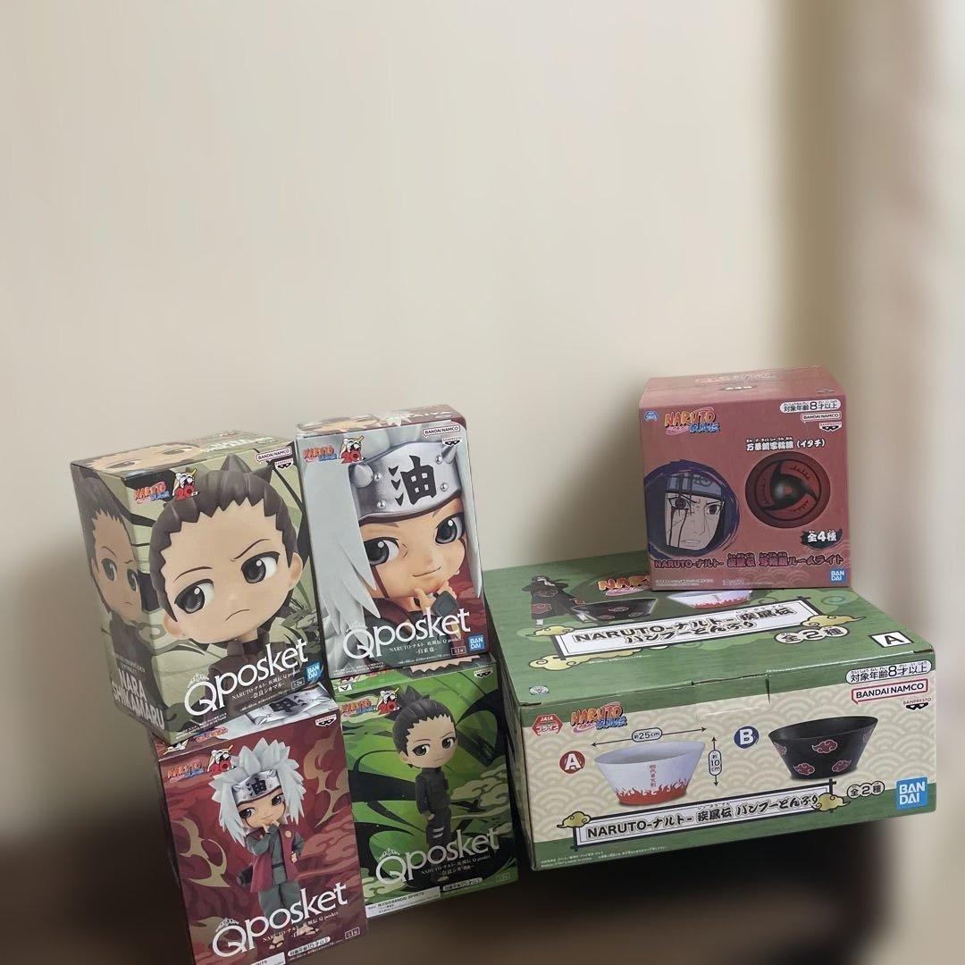 未開封！ナルト　フィギュア、ライト、どんぶりセット