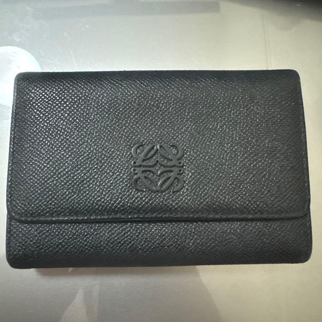 LOEWE ロエベ 長財布 ネイビー レッド バイ