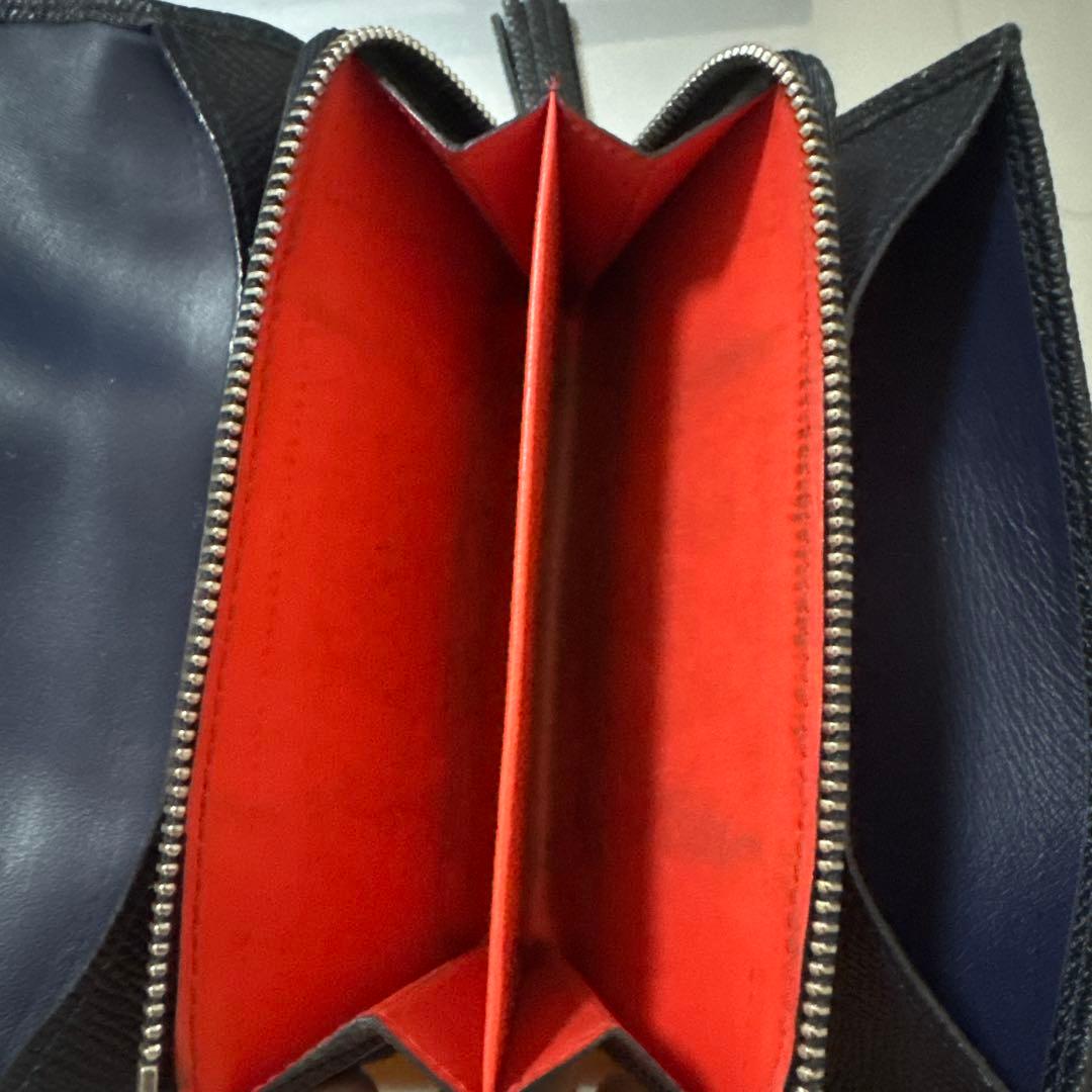 LOEWE ロエベ 長財布 ネイビー レッド バイ