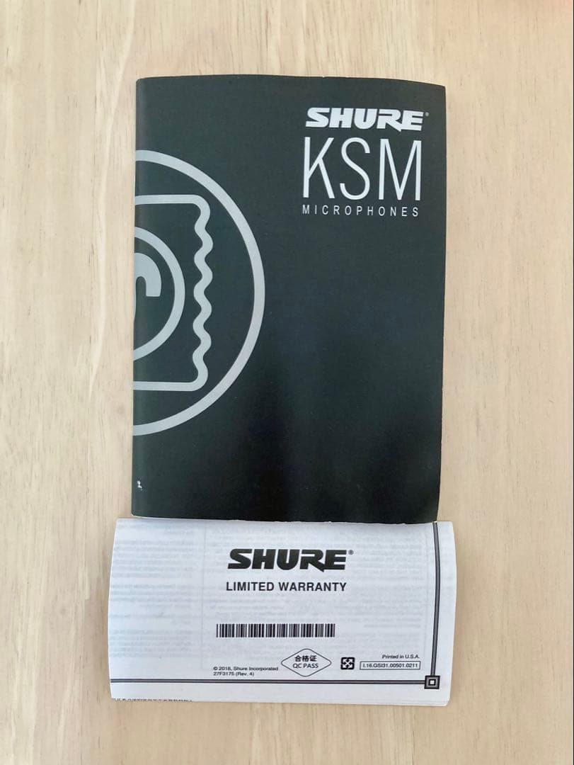 【ほぼ未使用品】KSM8 SHURE ダイナミックマイク