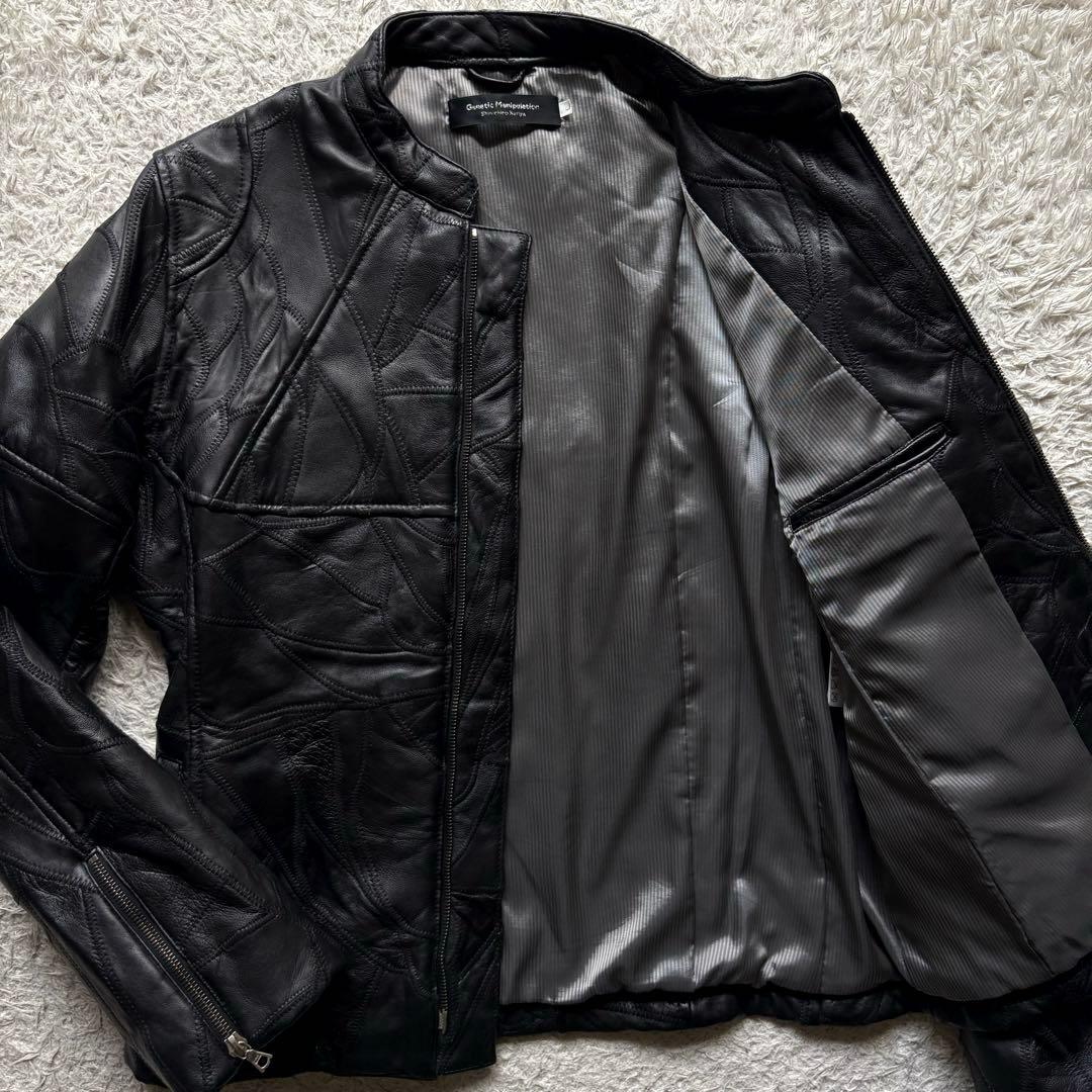 ★羊革 パッチワーク★ Genetic Manipulation ライダース L