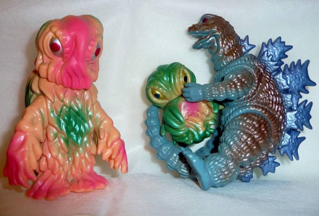 ヘドゴジセット「ゴジラ対ヘドラ」（マーミット）未開封ソフビ 怪獣天国ベビー
