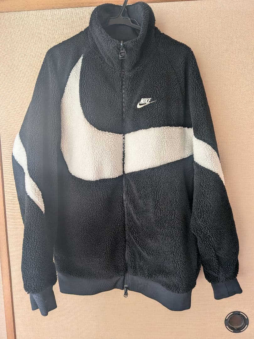NIKE ナイキ リバーシブル ボアジャケット 黒×白