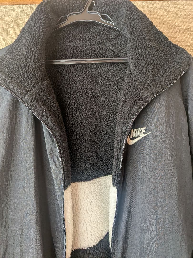 NIKE ナイキ リバーシブル ボアジャケット 黒×白