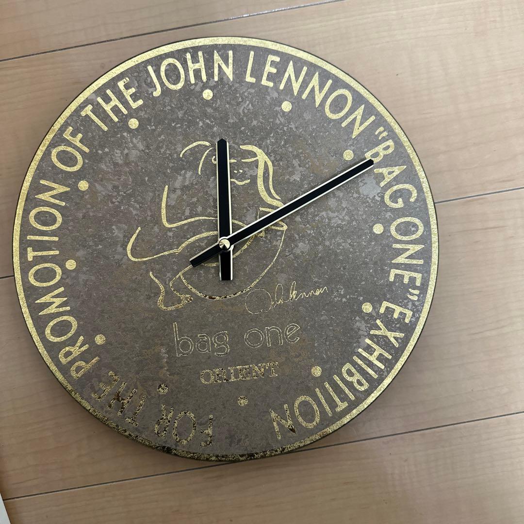 ジョンレノン／Bag One／リトグラフ／掛け時計