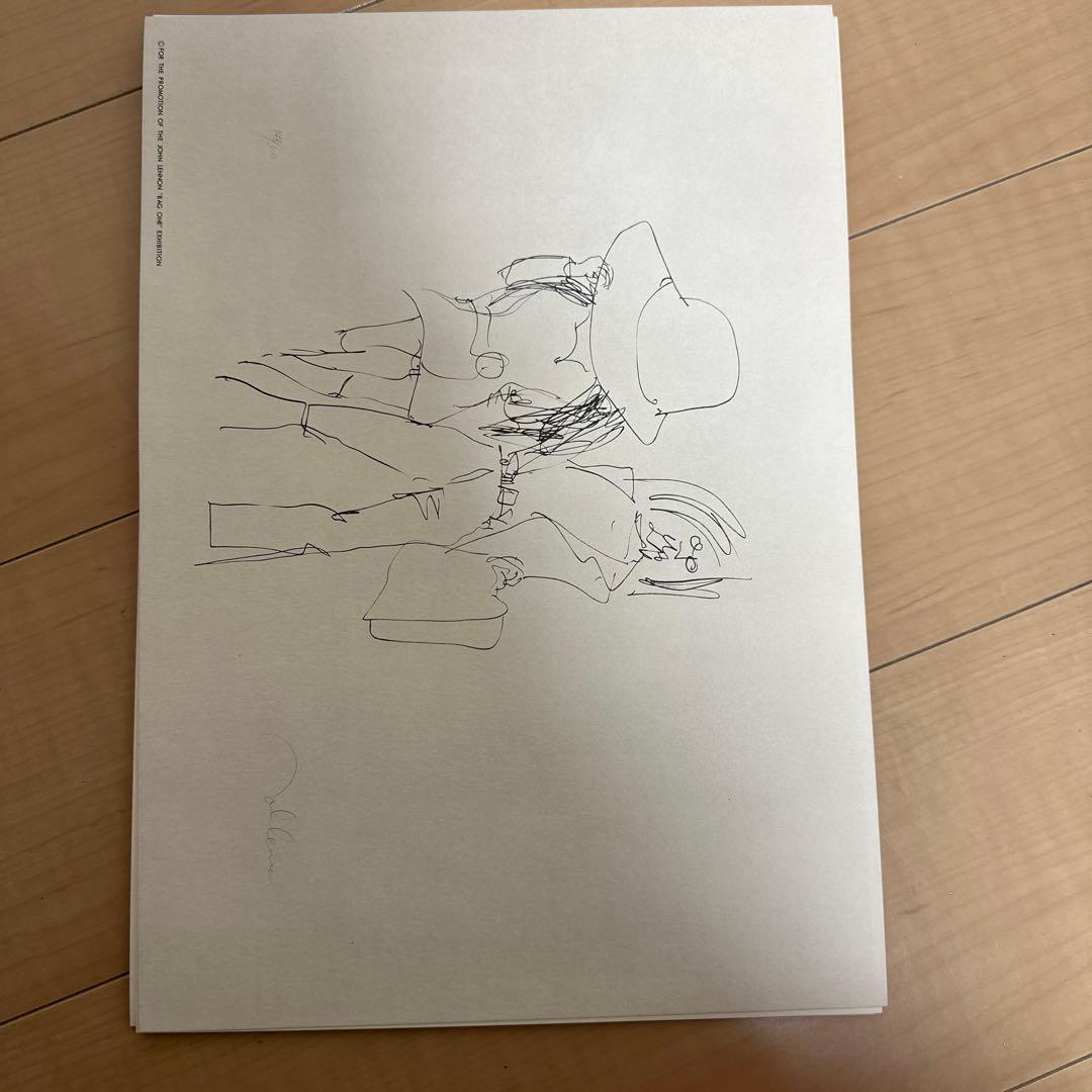 ジョンレノン／Bag One／リトグラフ／掛け時計