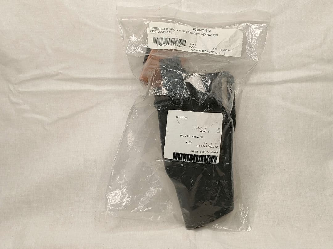 【実物】サファリランド M9 ホルスター 左利き用 Safariland 92F