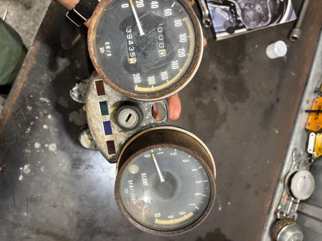 650-RS w3 カワサキ　スピード・タコメーター