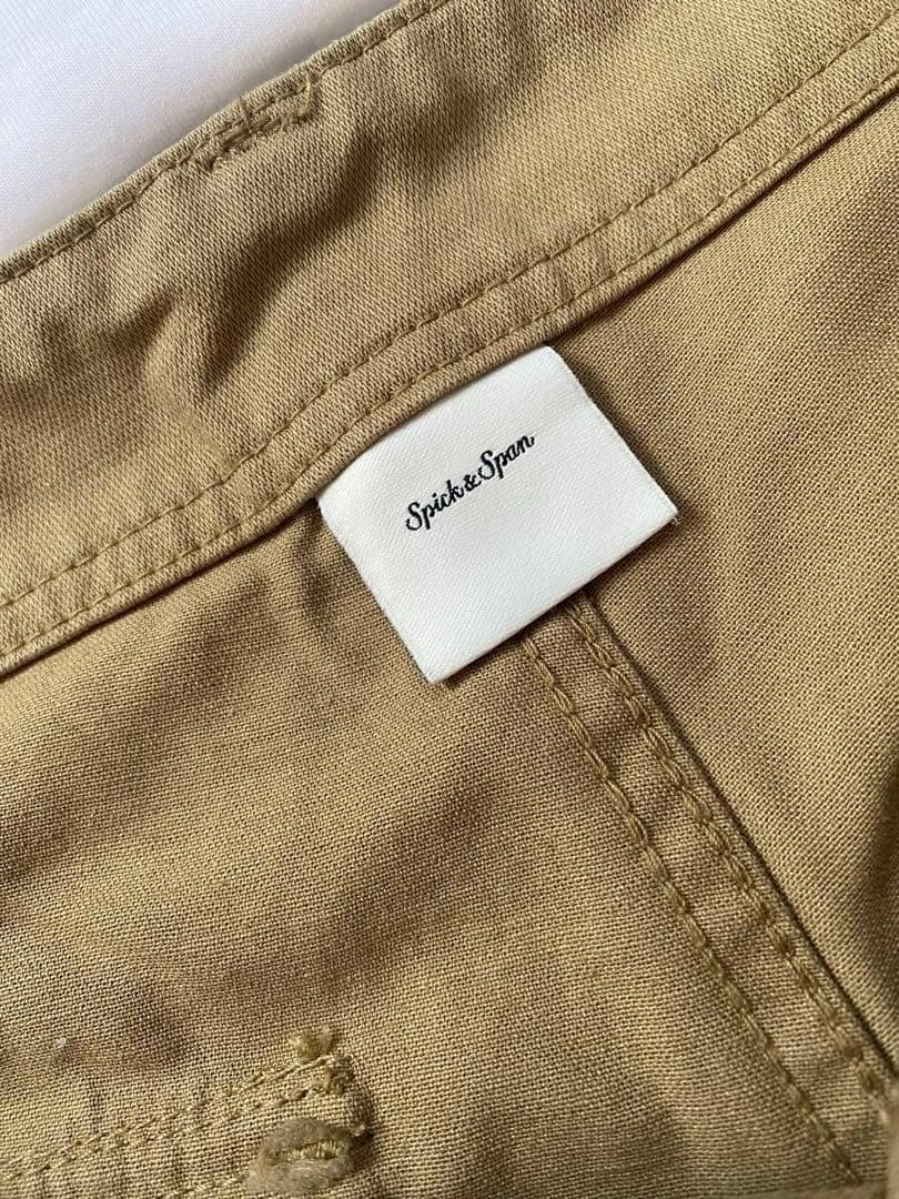 Spick and span ルーズベイカーパンツ　ベージュ40