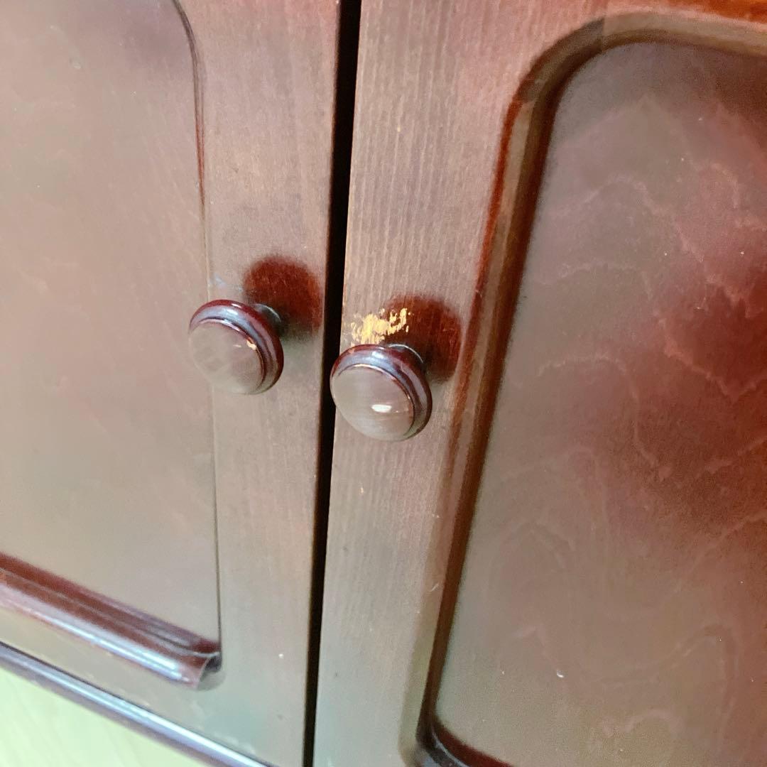 Karimoku カリモク 木製 電話台、FAX台　キャビネット飾り棚 収納