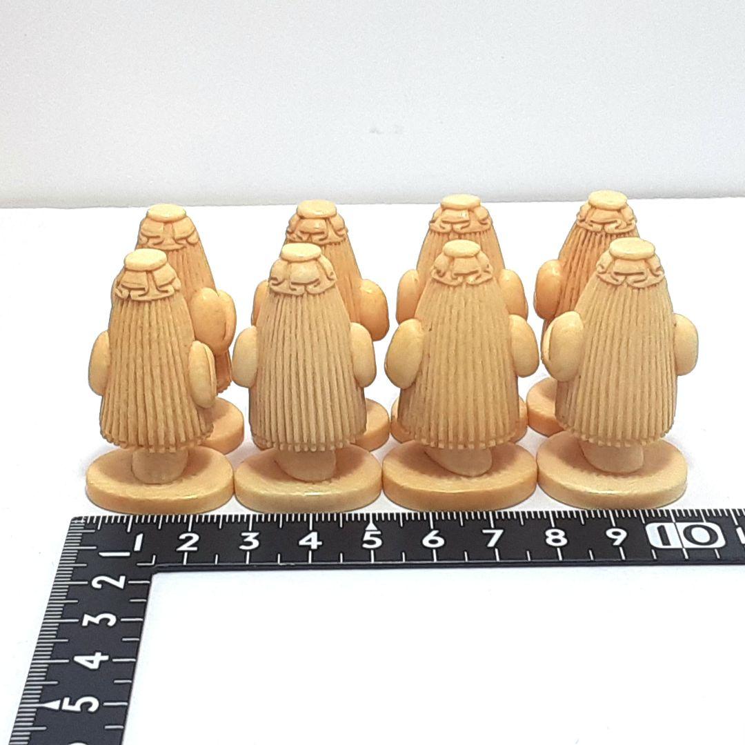 Y1239　最高級品　天然素材　妖怪造形彫刻　駒　３０体　根付　在銘有