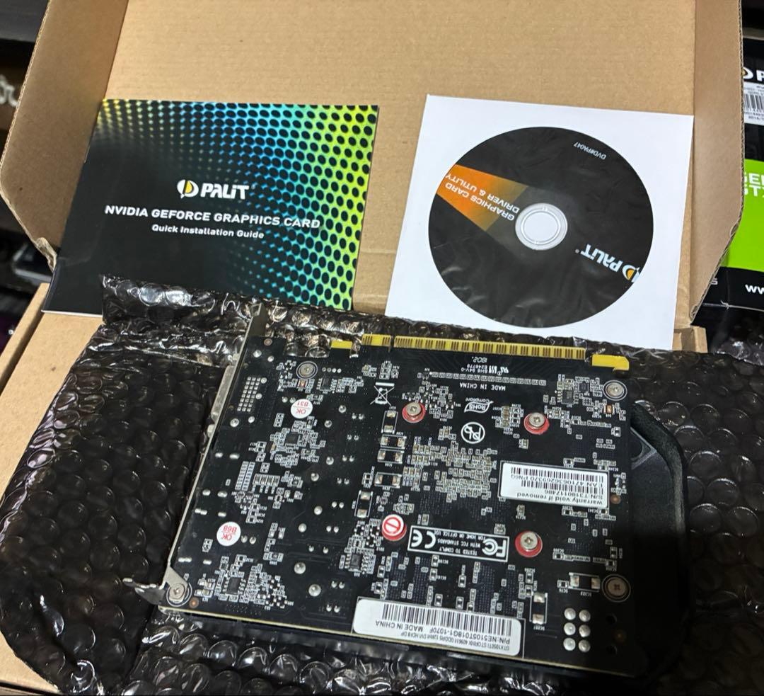 【美品】Palit GeForce GTX 1050 Ti StormX 4GB