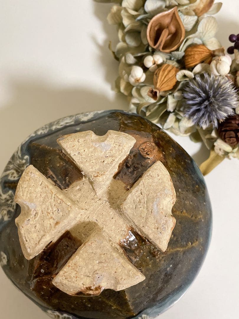 萩焼　山根清玩　しだれ釉　抹茶碗　光彩庵　陶器　孔雀釉　割り高台