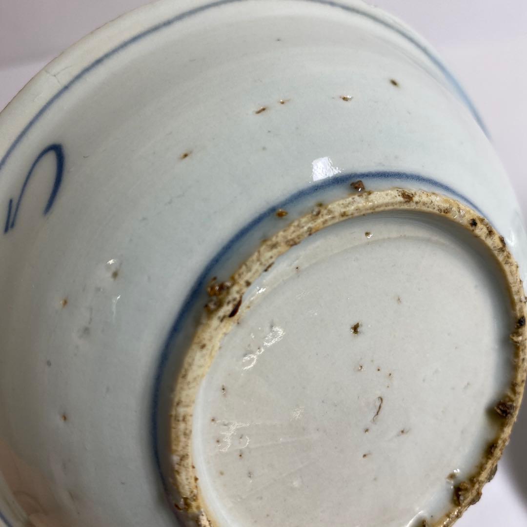 専用　中国明時代　古染付中皿鉢3点　東Y7-0204☆2Fトコオ