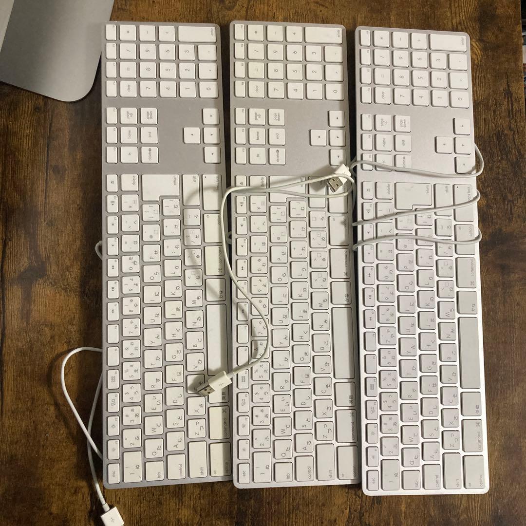 Apple Keyboard 日本語配列 有線 3台セット