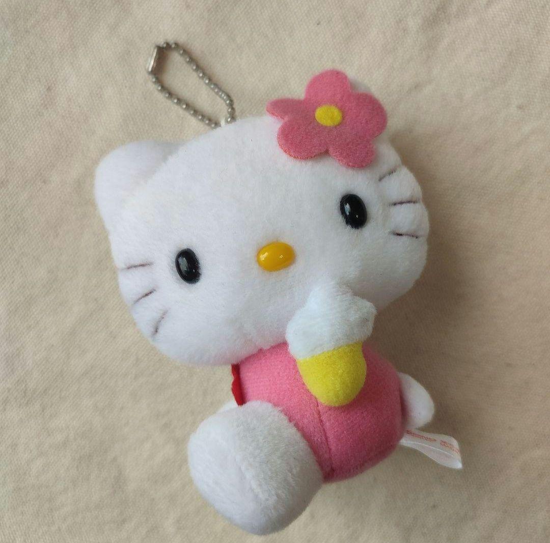 激レア サンリオ 平成レトロ ハローキティ カオハナ マスコット ぬいぐるみ