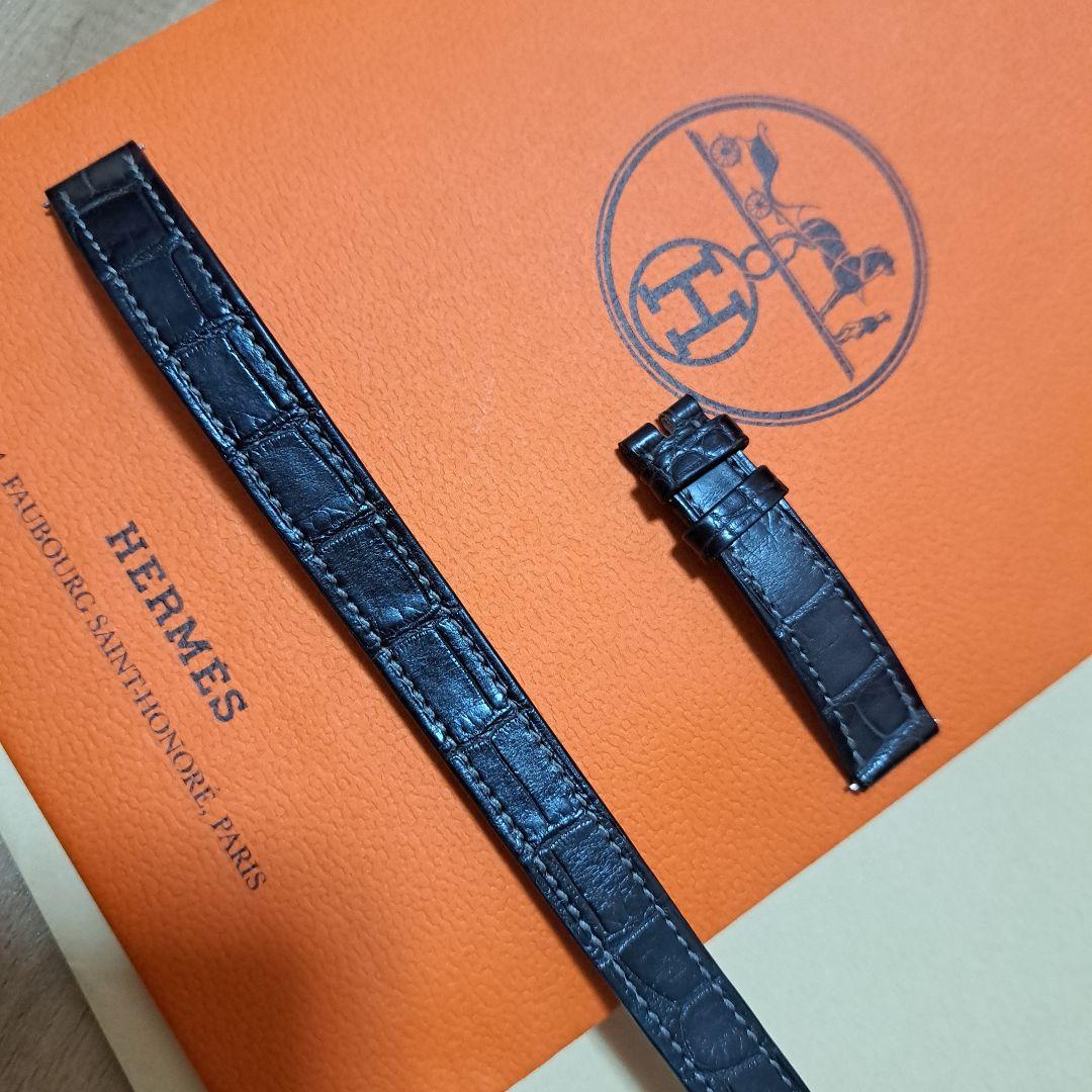 HERMES レザーベルト ブラック ブラウン ケープコッド　pm３１用