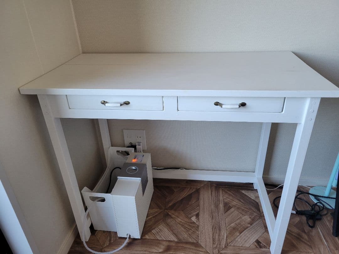 お値下げ！ホワイトシャビーアンティーク風カウンターデスク ハンドメイド