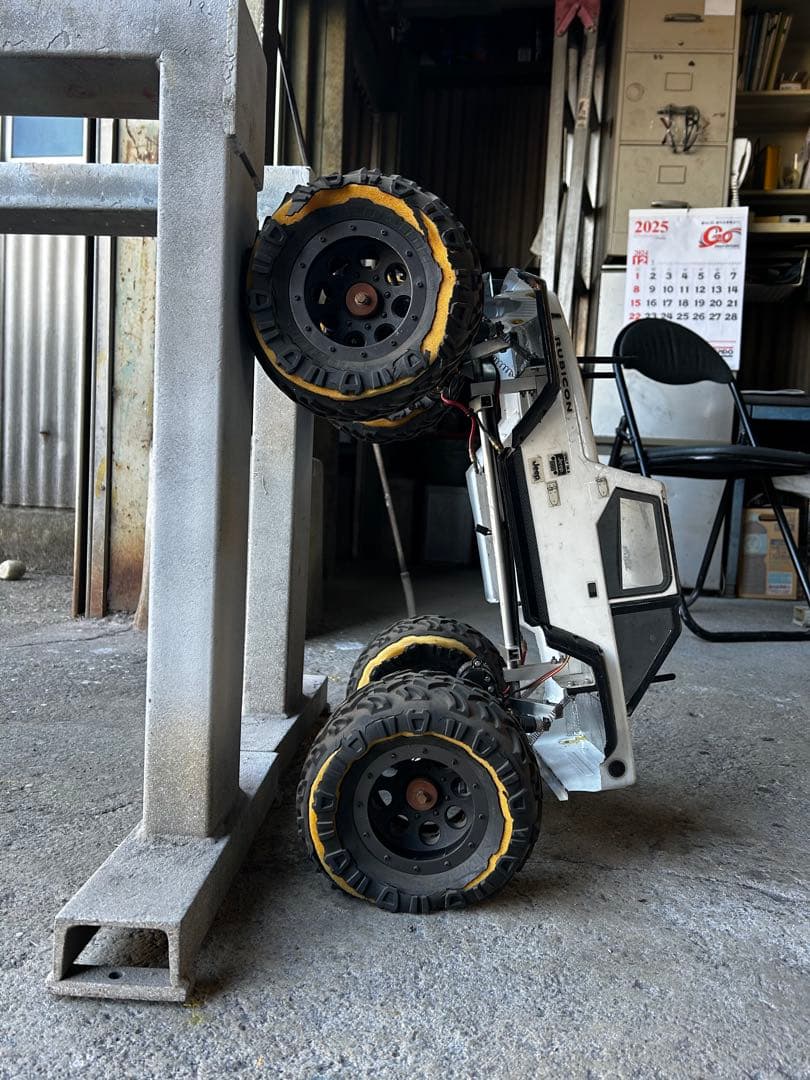 タミヤクラットバスター改　スティックシャーシ ハブリダクション4WS