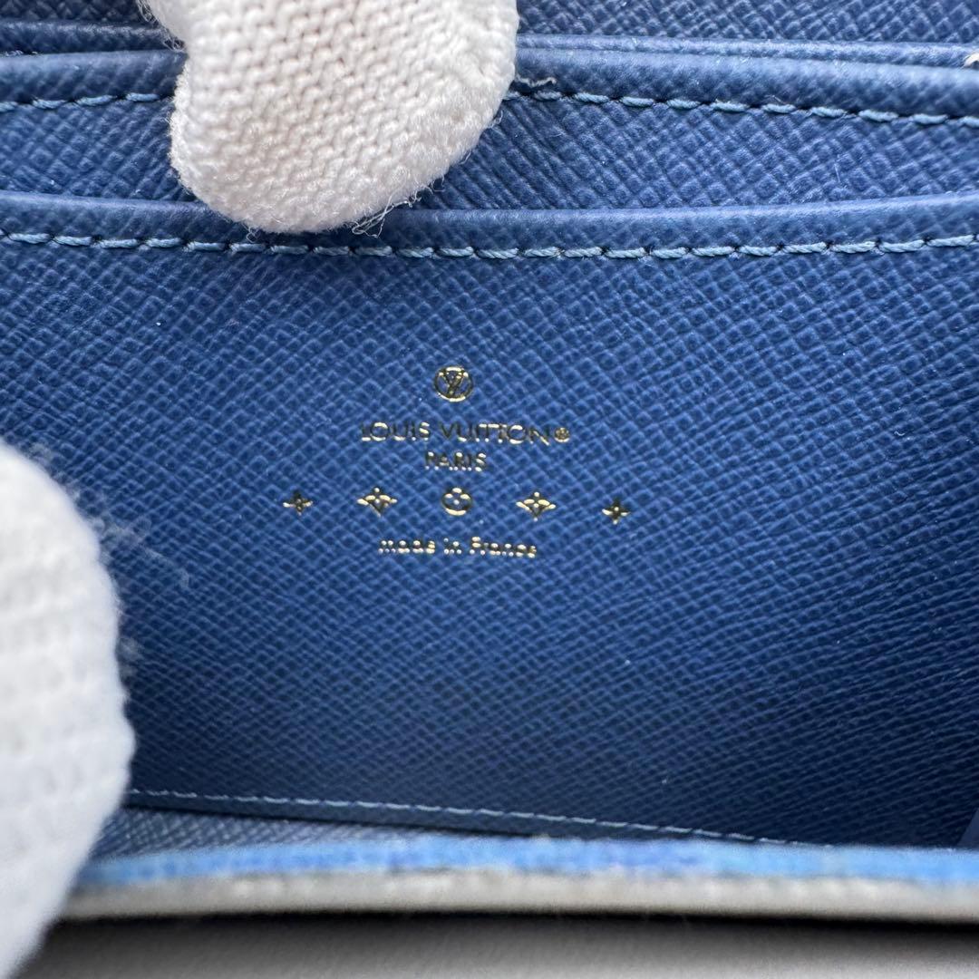 美品✨LOUIS VUITTON デニム　ケース　モノグラム　ラウンド