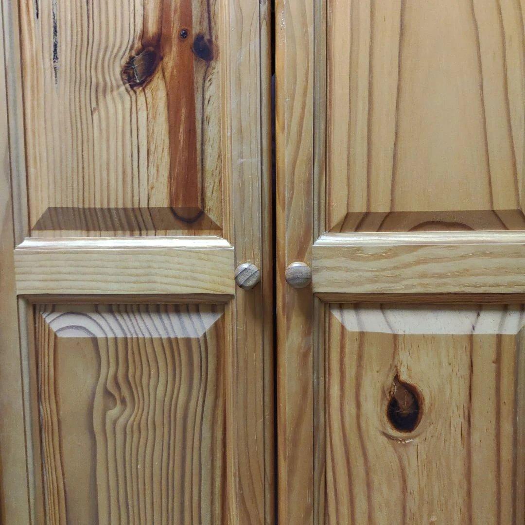 アンティーク　木製タンス ナチュラルウッド　たっぷり収納