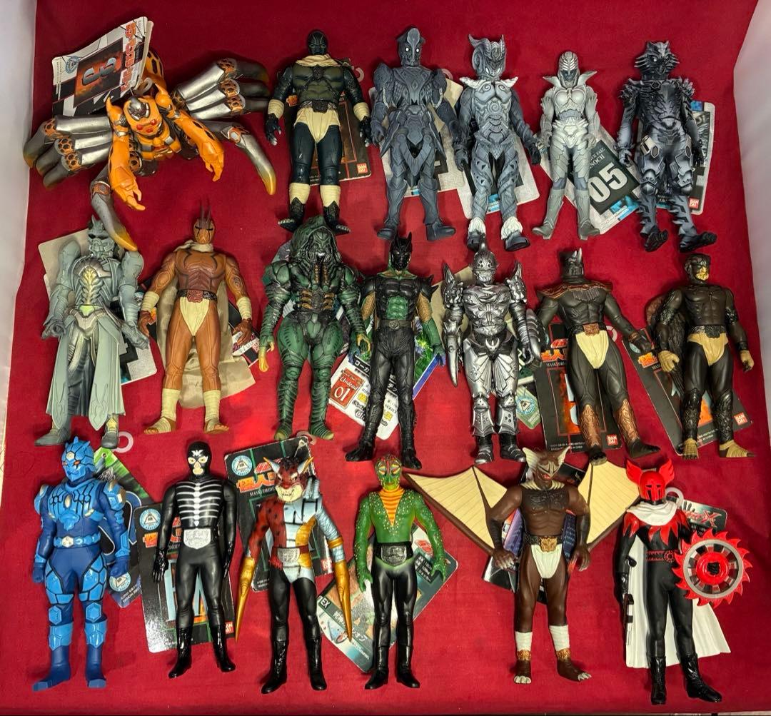 タグ付き 仮面ライダー 怪人シリーズ まとめ売り 19体 クウガ ファイズなど