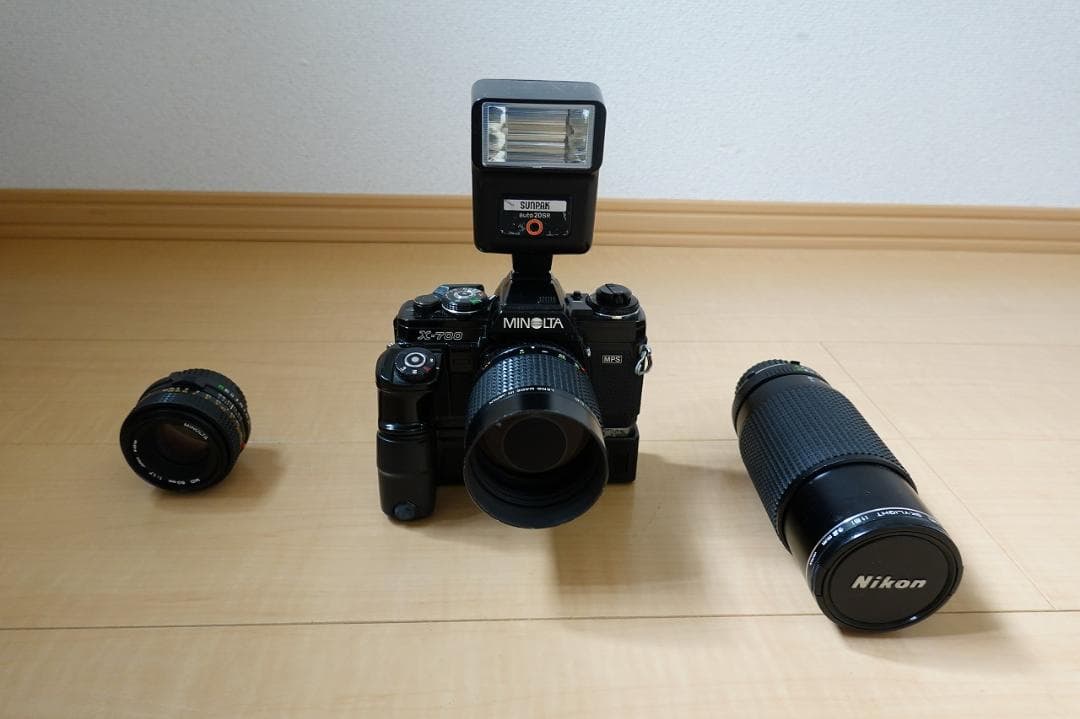 【希少】MINOLTA X-700 フィルム一眼レフ レンズセット