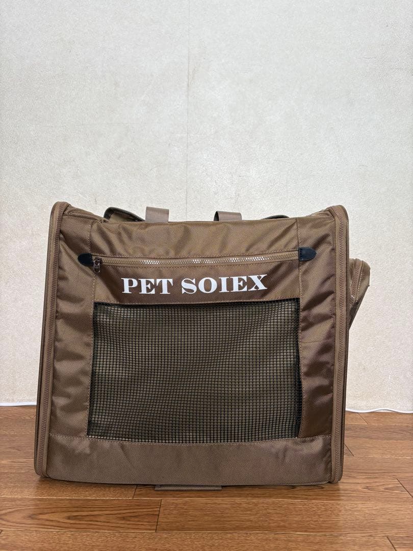 PET SOIEX ブラウンキャリーバッグ&カート