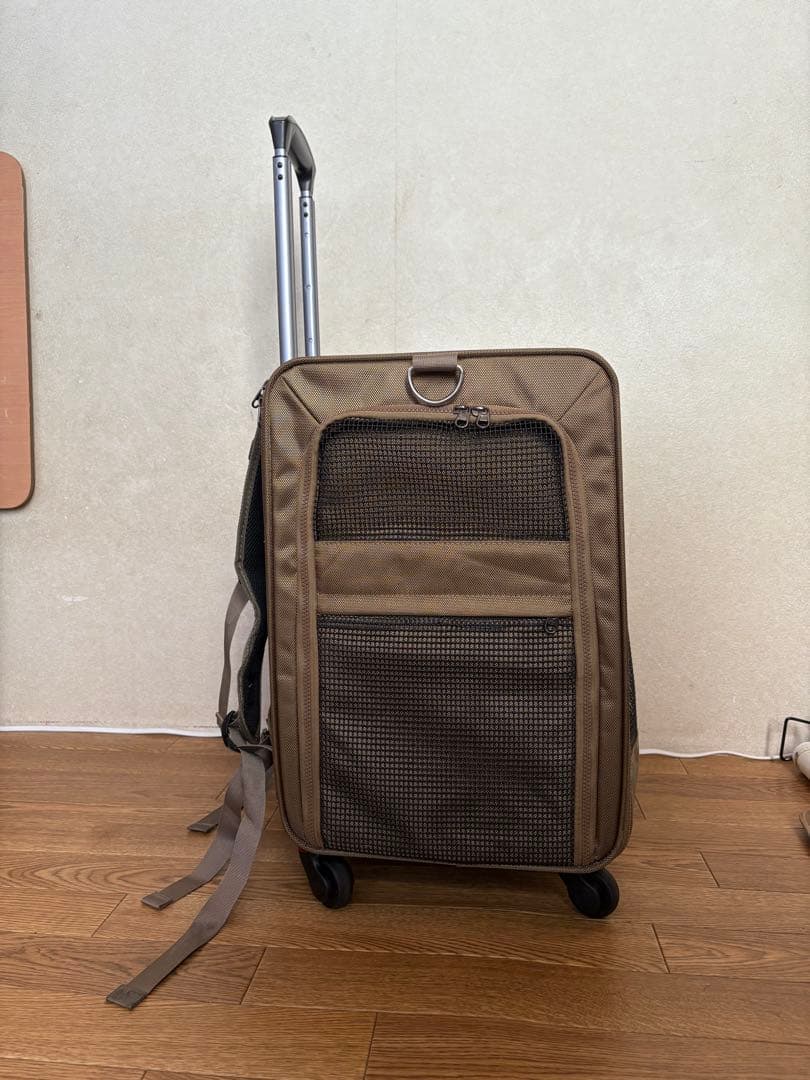 PET SOIEX ブラウンキャリーバッグ&カート